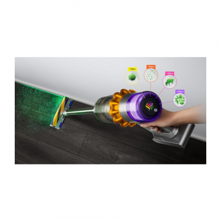 Беспроводной пылесос Dyson V12 Detect Slim Absolute (Серый/Золотой)