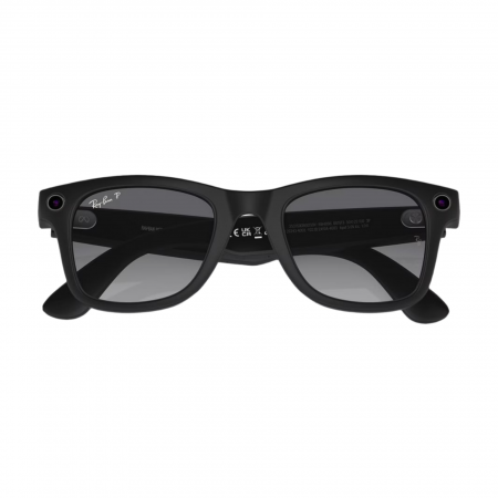 Умные очки Ray-Ban Meta Wayfarer. Матовый черный / Прозрачный серый. Поляризационный градиент.