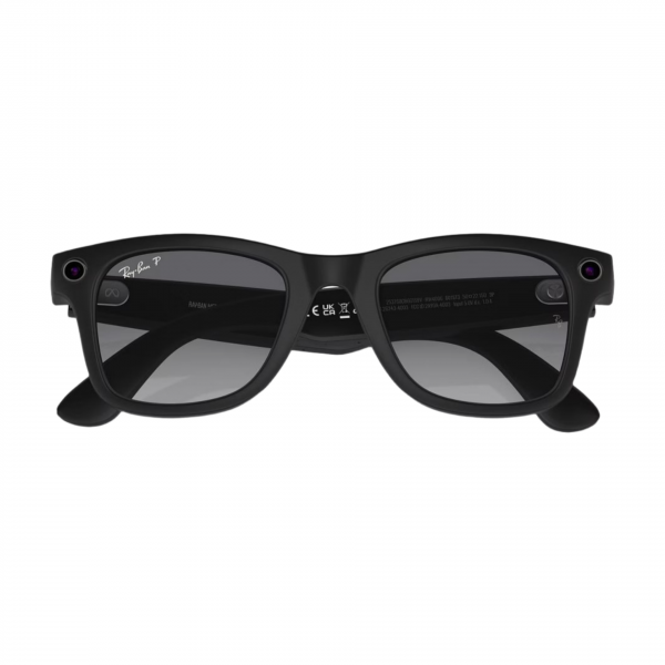 Умные очки Ray-Ban Meta Wayfarer. Матовый черный / Прозрачный серый. Поляризационный градиент.