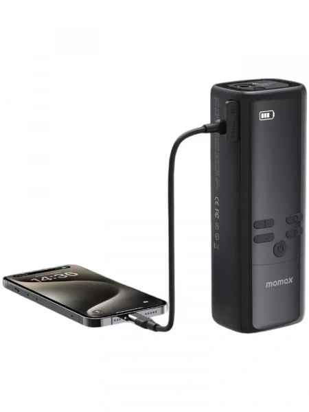 Автомобильный компрессор с функцией Power Bank Momax 1-Move (CR16D)