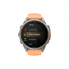Часы Garmin Fenix 9 Pro - 43mm, inReach, Titanium with Shell Pink/Autumn Orange Silicone Band (010-04335-00)