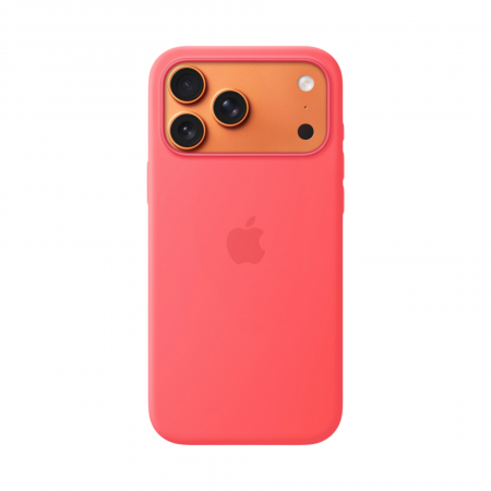 Чехол Apple Silicone Case Guava для iPhone 17 с MagSafe