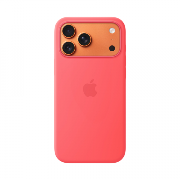 Чехол Apple Silicone Case Guava для iPhone 17 с MagSafe