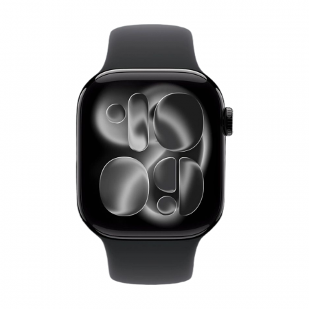 Apple Watch Series 11 42mm Jet Black ремешок Sport Band S/M