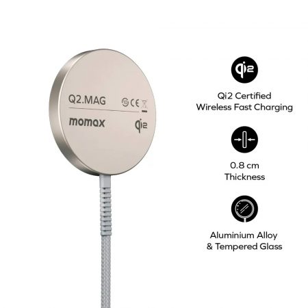 Беспроводное зарядное устройство Momax Q2.Mag (UD32L)