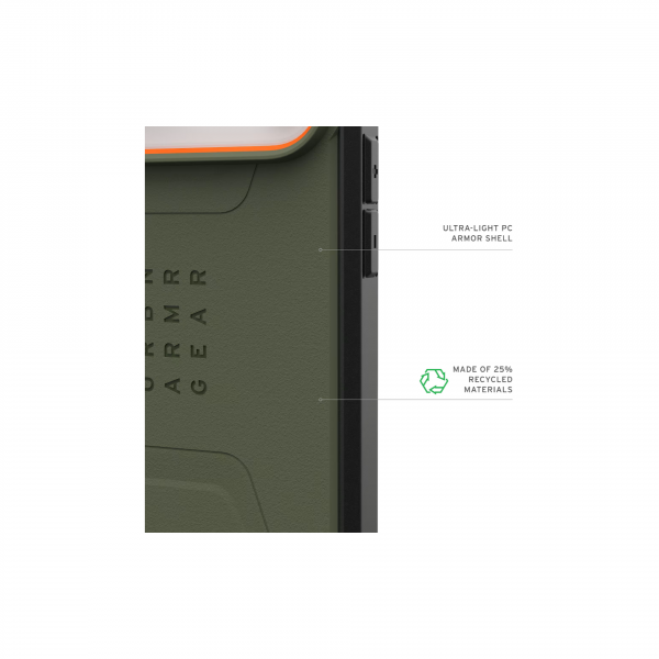 Защитный чехол UAG Civilian iPhone 17 Case Olive / Orange