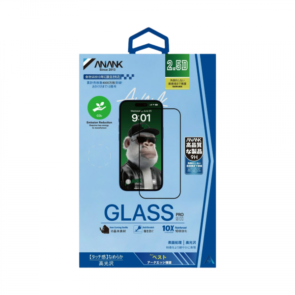 Защитное стекло ANANK 10X Reinforced  2.5D Corning Gorilla для iPhone 17 