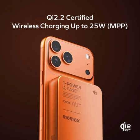 Портативное зарядное устройство Momax 1-Power Q.Pass² Qi 2.2