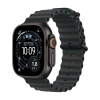 Apple Watch Ultra 3 GPS + Cellular 49mm Black Titanium Case, Ocean Band (Black)