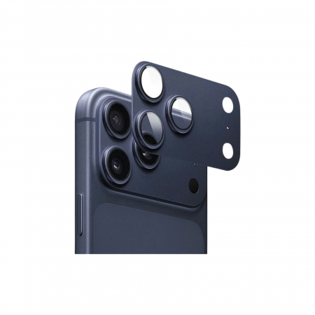 Индивидуальные защитные линзы с накладкой для iPhone 17 Pro Deep Blue
