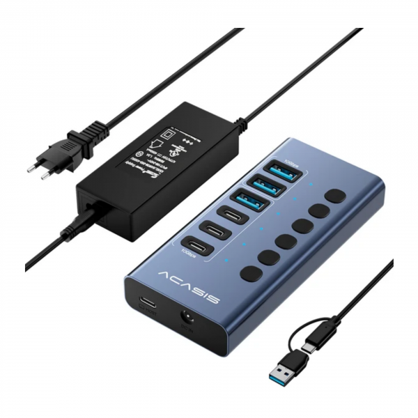 USB-хаб Acasis HB06Pro (3 USB-A + 3 USB-C)