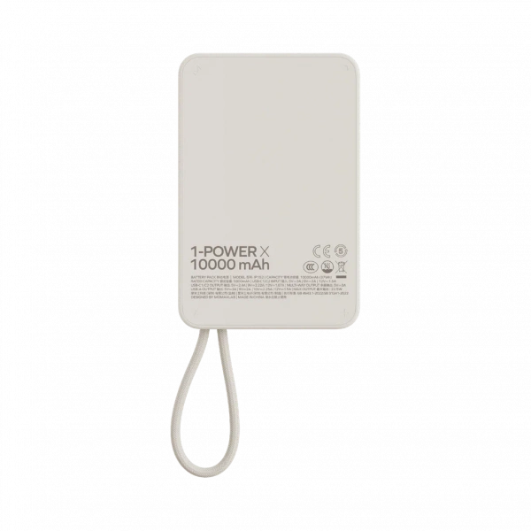 Портативное зарядное устройство Momax 1-Power X 10000mAh White