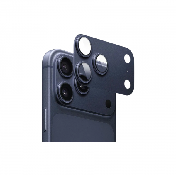 Индивидуальные защитные линзы с накладкой для iPhone 17 Pro Max Deep Blue