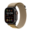Apple Watch Ultra 2 Black Titanium Case, Alpine Loop Жёлтый L