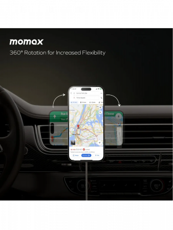 Автомобильный держатель с функцией зарядки MOMAX Q2.Mag Mount 2 в 1 (CM32L)