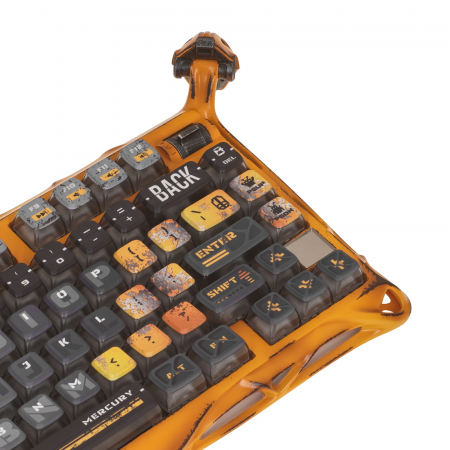 Беспроводная механическая клавтура Gravastar Mercury K1 Pro Yellow 