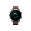 Часы Garmin Fenix 9 PRO INREACH, 47 мм, AMOLED, Sapphire Titanium with Walnut Leather Band (010-04336-40)