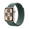 Apple Watch SE 2024 40mm Aluminium корпус ремешок Sport Loop, Lake Green