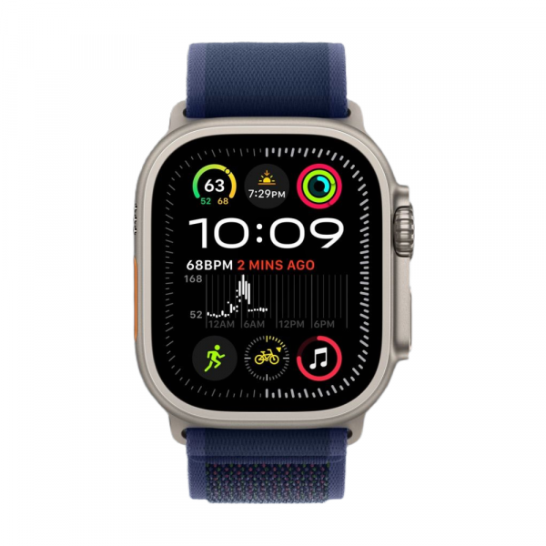 Apple Watch Ultra 2 Natural Titanium Trail Loop Синий