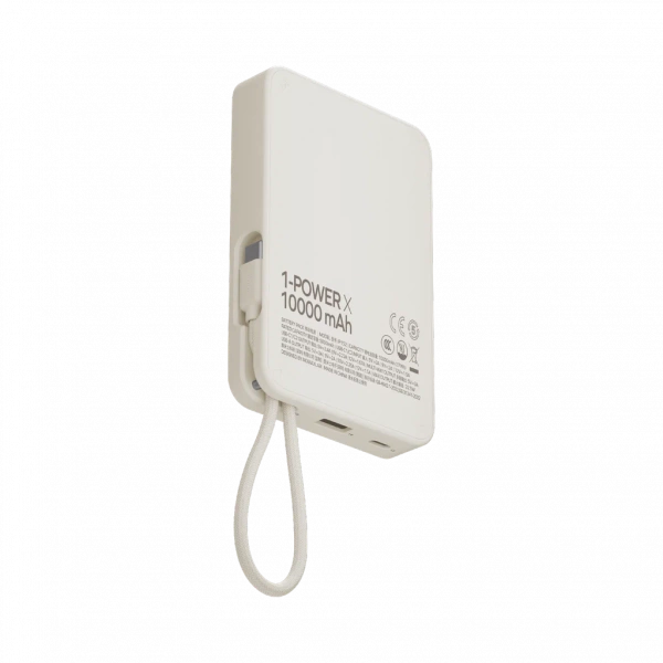 Портативное зарядное устройство Momax 1-Power X 10000mAh White
