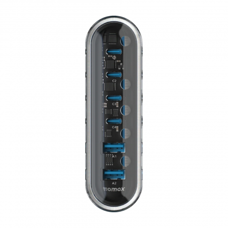 Док - станция для зарядки Momax 1-Charge Flow 120W (UM55CNW)