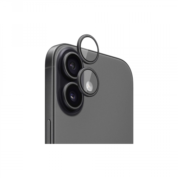 Индивидуальные защитные линзы на камеры для iPhone 17 Black