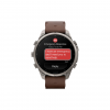 Часы Garmin Fenix 9 PRO INREACH, 47 мм, AMOLED, Sapphire Titanium with Walnut Leather Band (010-04336-40)