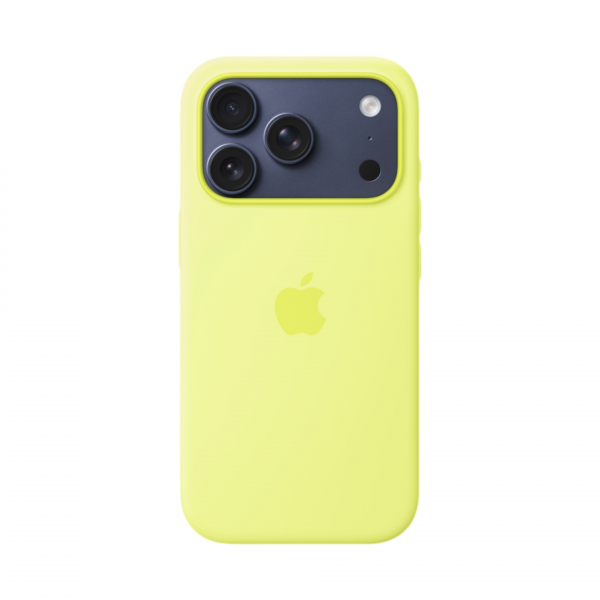 Чехол Apple Silicone Case Neon Yellow  для iPhone 17 с MagSafe
