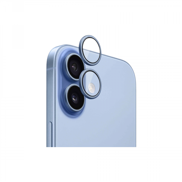 Индивидуальные защитные линзы на камеры для iPhone 17 Mist Blue