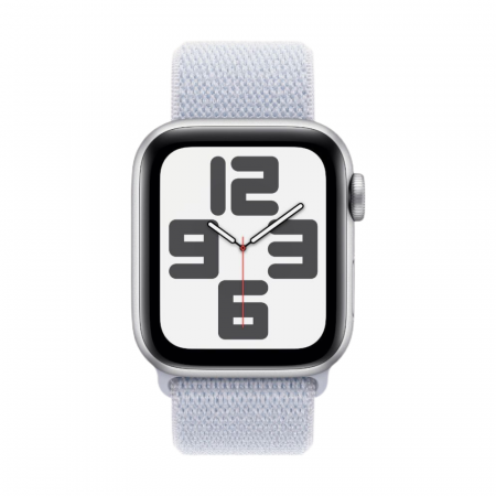 Apple Watch SE 2024 44mm Aluminium корпус ремешок Sport Loop, Blue cloud