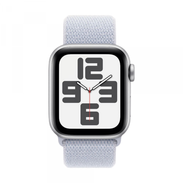Apple Watch SE 2024 44mm Aluminium корпус ремешок Sport Loop, Blue cloud