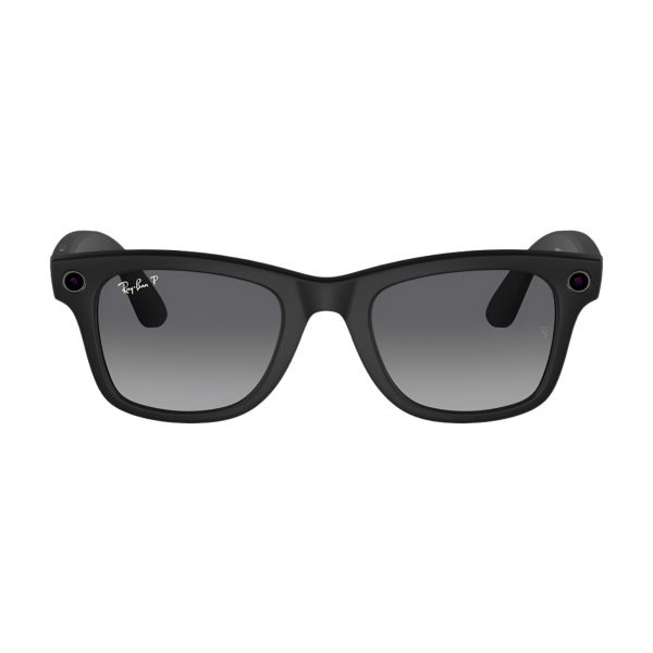 Умные очки Ray-Ban Meta Wayfarer. Матовый черный / Прозрачный серый. Поляризационный градиент.