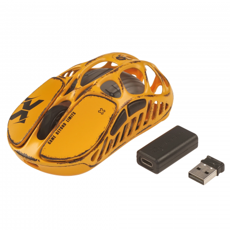 Беспроводная мышь Gravastar Mercury X Special Edition Battle Worn-Yellow