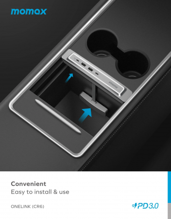USB-удлинитель Momax OneLink 4-Port для Tesla (CR6S)