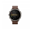 Часы Garmin Fenix 9 PRO INREACH, 47 мм, AMOLED, Sapphire Titanium with Walnut Leather Band (010-04336-40)