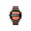 Часы Garmin Fenix 9 PRO INREACH, 47 мм, AMOLED, Sapphire Titanium with Walnut Leather Band (010-04336-40)