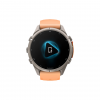 Часы Garmin Fenix 9 Pro - 43mm, No inReach, Titanium with Shell Pink/Autumn Orange Silicone Band (010-04335-06)