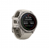 Часы Garmin Fenix 9 Pro - 43mm, No inReach, Titanium with Fog Gray/Dark Sandstone Silicone Band (010-04335-85)