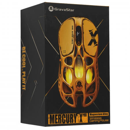 Мышь беспроводная Gravastar Mercury X Pro Special Edition Battle Worn-Yellow