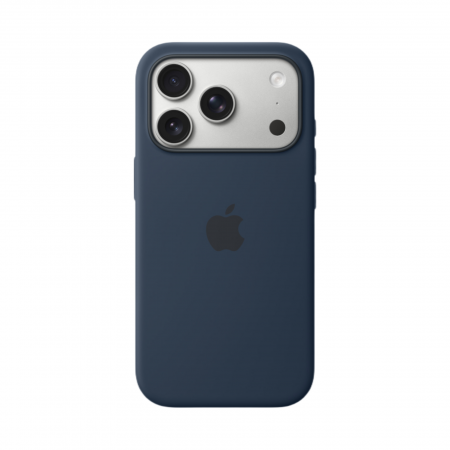 Чехол Apple Silicone Case для iPhone 17 с MagSafe. Цвет: Midnight