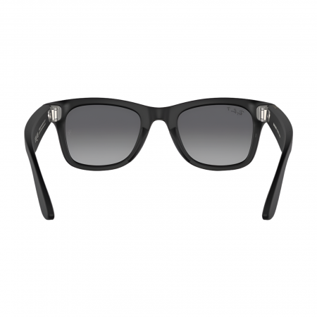Умные очки Ray-Ban Meta Wayfarer. Матовый черный / Прозрачный серый. Поляризационный градиент.