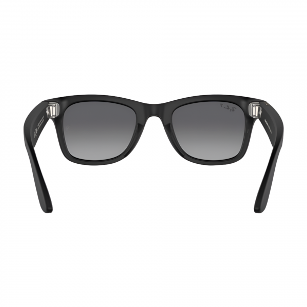 Умные очки Ray-Ban Meta Wayfarer. Матовый черный / Прозрачный серый. Поляризационный градиент.