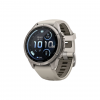 Часы Garmin Fenix 9 Pro - 43mm, inReach, Titanium with Fog Gray / Dark Sandstone Silicone Band (010-04335-80)