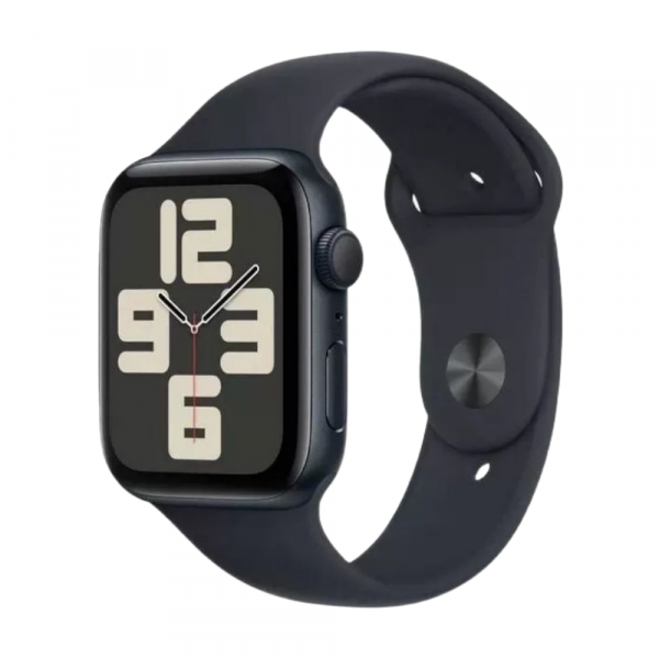 Apple Watch SE 2024 44mm Aluminium корпус ремешок Sport Band, Черный S/M