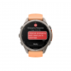 Часы Garmin Fenix 9 Pro - 43mm, inReach, Titanium with Shell Pink/Autumn Orange Silicone Band (010-04335-00)